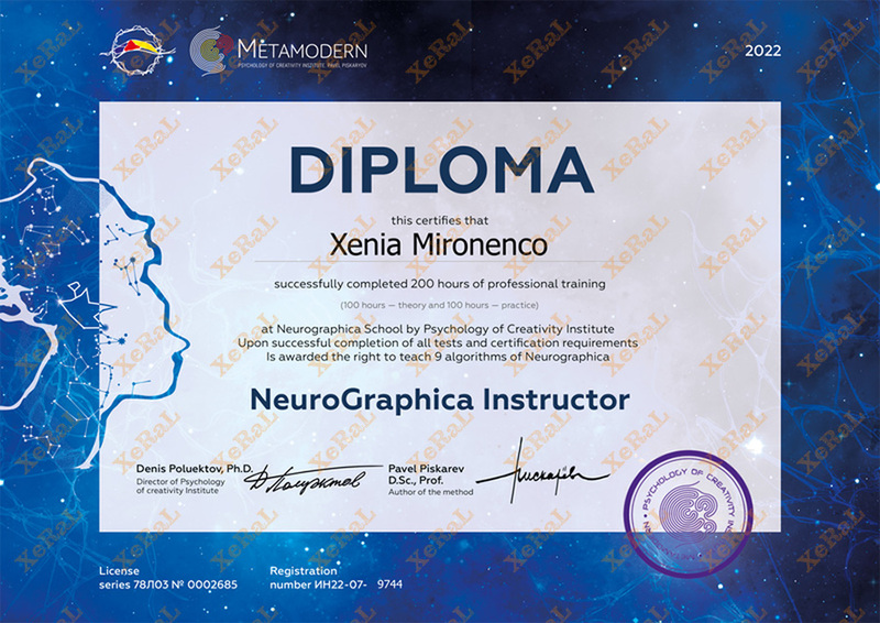 Certificat NeuroGrafica Instuctor